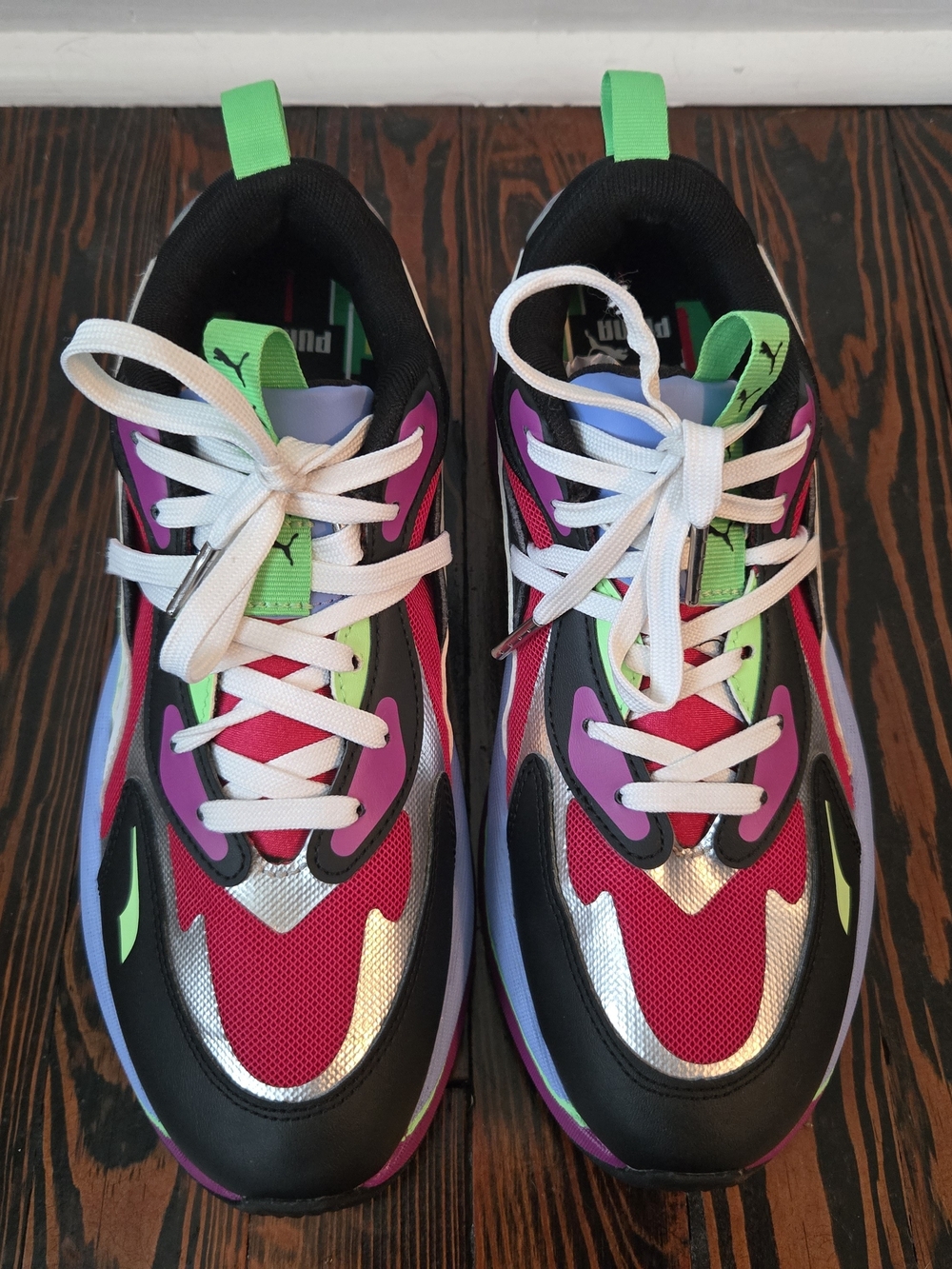 PUMA RS-Curve Berry Glitch Multicolor Platform Running Sneakers Shoes Women's 10 - Picture 6 of 10